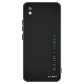 Picasee silikonový černý obal pro Xiaomi Redmi 9AT - Results x Excuses