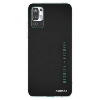 Picasee silikonový průhledný obal pro Xiaomi Redmi Note 10 5G - Results x Excuses
