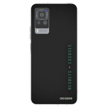 Picasee silikonový průhledný obal pro Vivo X60 Pro 5G - Results x Excuses