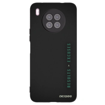 Picasee silikonový černý obal pro Huawei Nova 8i - Results x Excuses