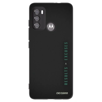 Picasee silikonový černý obal pro Motorola Moto G60 - Results x Excuses