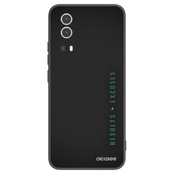 Picasee silikonový černý obal pro Vivo Y72 5G - Results x Excuses