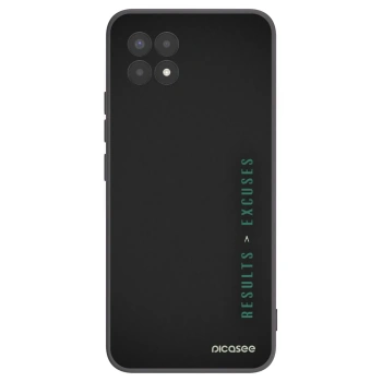 Picasee silikonový černý obal pro Realme 8i - Results x Excuses