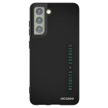 Picasee silikonový černý obal pro Samsung Galaxy S21 FE 5G - Results x Excuses