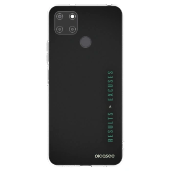 Picasee silikonový průhledný obal pro Realme C21Y - Results x Excuses