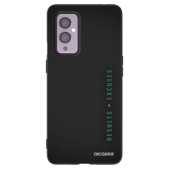 Picasee silikonový černý obal pro OnePlus 9 - Results x Excuses