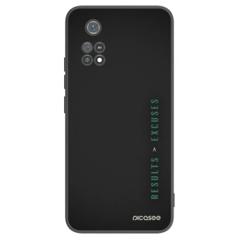 Picasee silikonový černý obal pro Xiaomi Poco M4 Pro - Results x Excuses