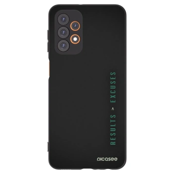 Picasee silikonový černý obal pro Samsung Galaxy A23 A236B 5G - Results x Excuses