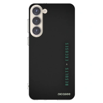 Picasee silikonový průhledný obal pro Samsung Galaxy S23+ 5G - Results x Excuses