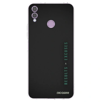 Picasee silikonový průhledný obal pro Honor 8X - Results x Excuses