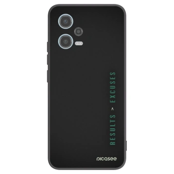 Picasee silikonový černý obal pro Xiaomi Redmi Note 12 5G - Results x Excuses