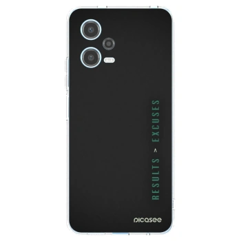Picasee silikonový průhledný obal pro Xiaomi Redmi Note 12 5G - Results x Excuses