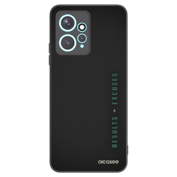Picasee silikonový černý obal pro Xiaomi Redmi Note 12 4G - Results x Excuses