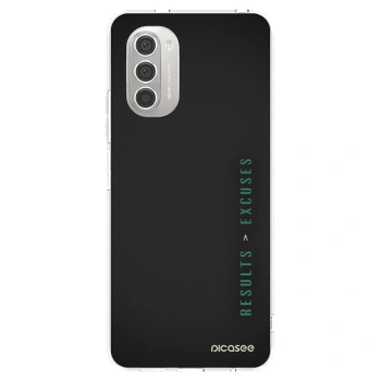 Picasee silikonový průhledný obal pro Motorola Moto G51 - Results x Excuses