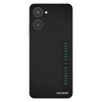 Picasee silikonový průhledný obal pro Realme 10 4G - Results x Excuses