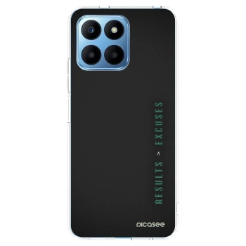 Picasee silikonový průhledný obal pro Honor 70 Lite - Results x Excuses