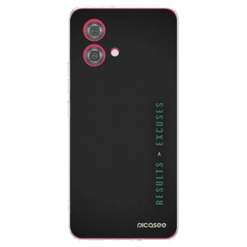 Picasee silikonový průhledný obal pro Motorola Moto G84 5G - Results x Excuses