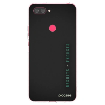 Picasee silikonový průhledný obal pro Xiaomi Mi 8 Lite - Results x Excuses