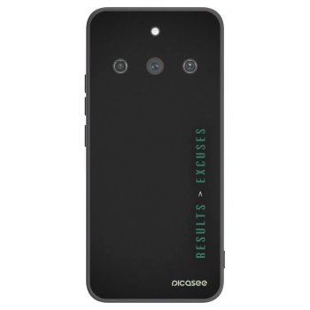 Picasee silikonový černý obal pro Realme 11 Pro+ - Results x Excuses