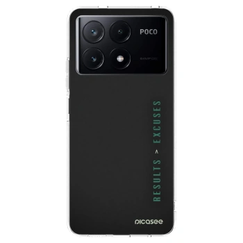 Picasee silikonový průhledný obal pro Xiaomi Poco X6 Pro - Results x Excuses