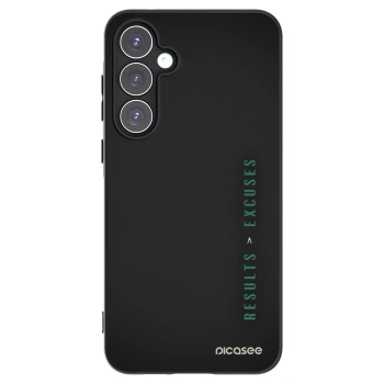 Picasee silikonový černý obal pro Samsung Galaxy A55 5G A556B - Results x Excuses