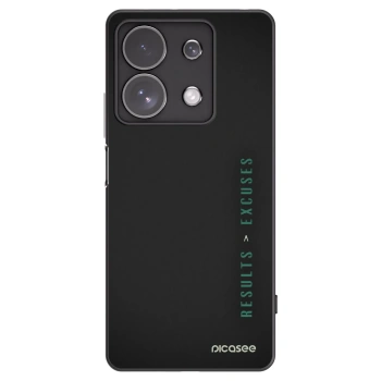 Picasee silikonový černý obal pro Xiaomi Redmi Note 13 Pro 4G - Results x Excuses