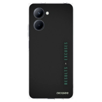 Picasee silikonový průhledný obal pro Realme C33 (2023) - Results x Excuses