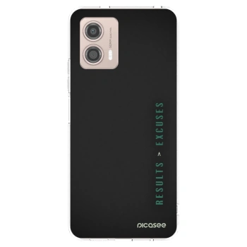 Picasee silikonový průhledný obal pro Motorola Moto G53 5G - Results x Excuses