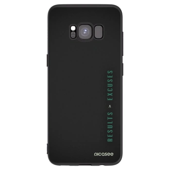 Picasee silikonový černý obal pro Samsung Galaxy S8 G950F - Results x Excuses