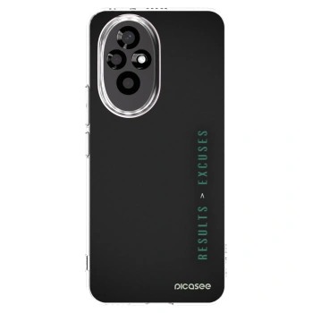 Picasee silikonový průhledný obal pro Honor 200 Pro 5G - Results x Excuses