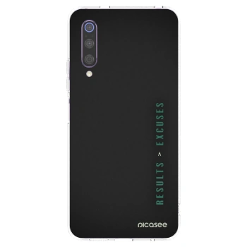 Picasee silikonový průhledný obal pro Xiaomi Mi 9 - Results x Excuses
