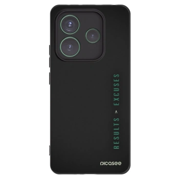 Picasee silikonový černý obal pro Xiaomi Redmi Note 14 5G - Results x Excuses