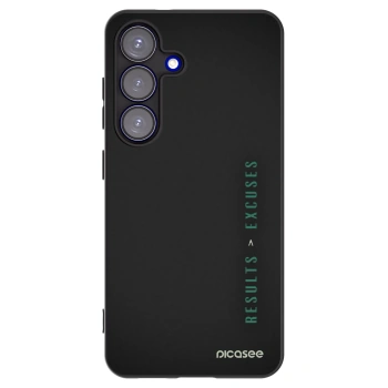 Picasee silikonový černý obal pro Samsung Galaxy S25 5G - Results x Excuses