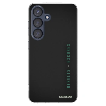 Picasee silikonový průhledný obal pro Samsung Galaxy S25 5G - Results x Excuses