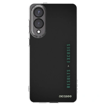 Picasee silikonový průhledný obal pro Samsung Galaxy S25 Edge 5G - Results x Excuses