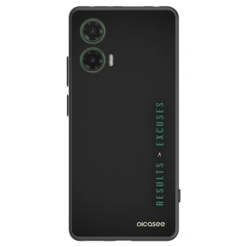 Picasee silikonový černý obal pro Motorola Moto G35 5G - Results x Excuses