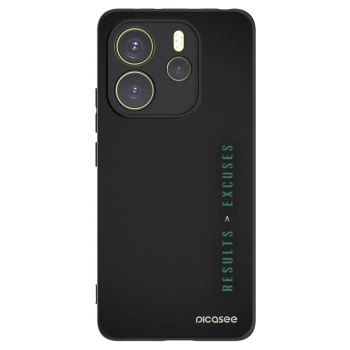 Picasee silikonový černý obal pro Xiaomi Redmi Note 14 4G - Results x Excuses