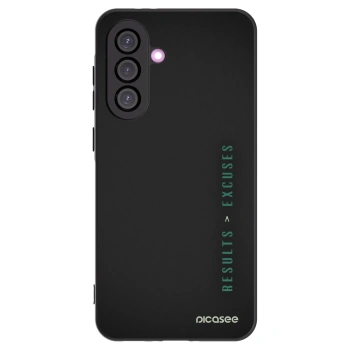 Picasee silikonový černý obal pro Samsung Galaxy A56 5G A566B - Results x Excuses