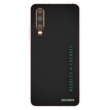 Picasee silikonový průhledný obal pro Huawei P30 - Results x Excuses