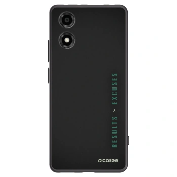Picasee silikonový černý obal pro Motorola Moto E14 - Results x Excuses