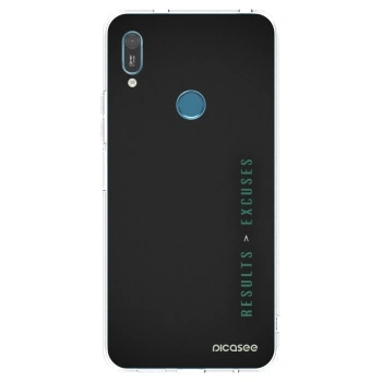 Picasee silikonový průhledný obal pro Huawei Y6 2019 - Results x Excuses
