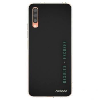 Picasee silikonový průhledný obal pro Samsung Galaxy A70 A705F - Results x Excuses