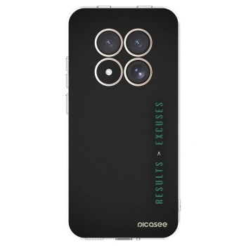 Picasee silikonový průhledný obal pro Xiaomi Redmi Note 15 Pro 4G - Results x Excuses