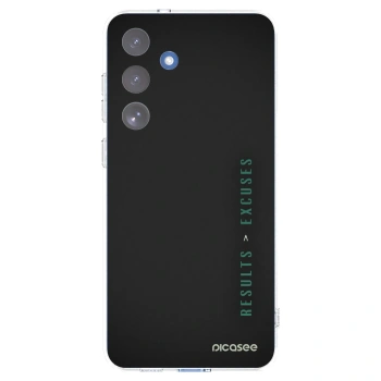 Picasee silikonový průhledný obal pro Samsung Galaxy S25 FE 5G - Results x Excuses