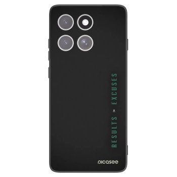 Picasee silikonový černý obal pro Motorola Edge 60 Fusion - Results x Excuses