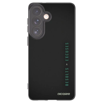 Picasee silikonový černý obal pro Samsung Galaxy S26+ - Results x Excuses