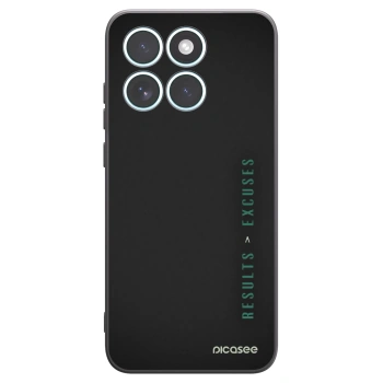 Picasee silikonový černý obal pro Motorola Edge 70 Fusion - Results x Excuses