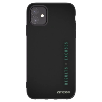Picasee silikonový černý obal pro Apple iPhone 11 - Results x Excuses