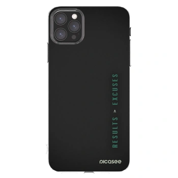 Picasee silikonový průhledný obal pro Apple iPhone 11 Pro Max - Results x Excuses