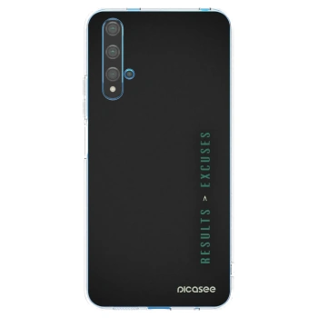 Picasee silikonový průhledný obal pro Huawei Nova 5T - Results x Excuses